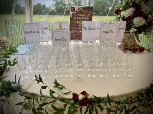 wedding settings with cricket theme